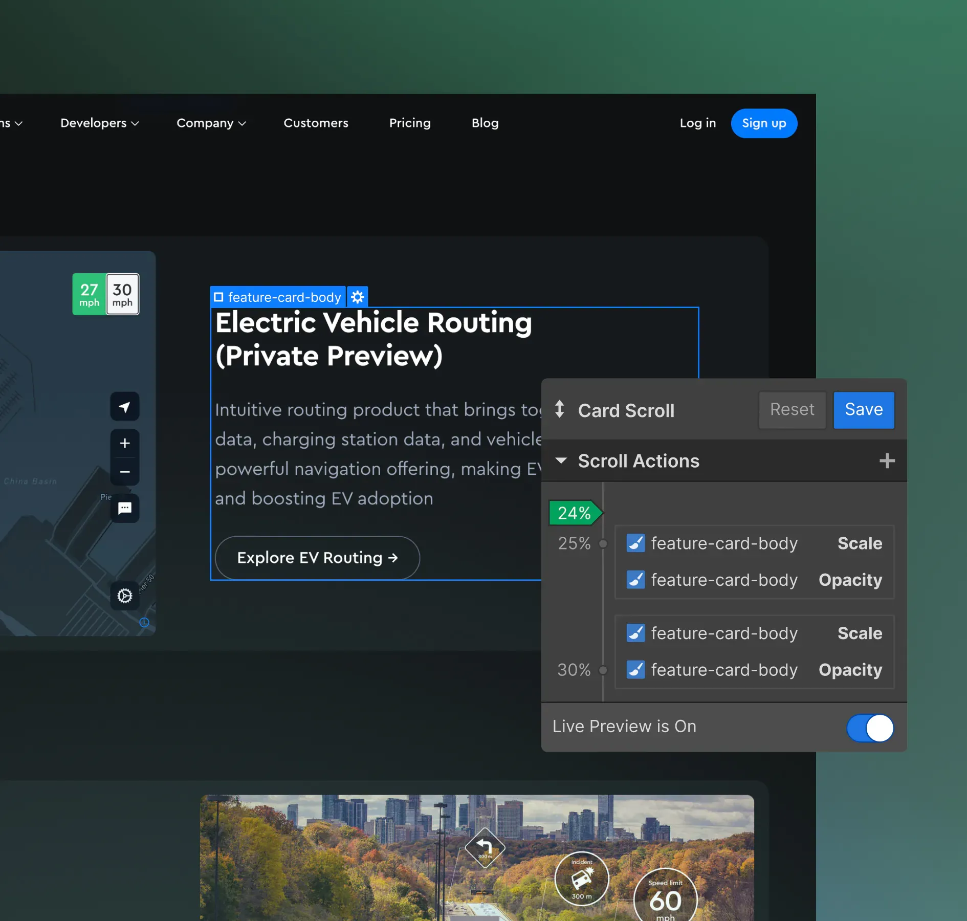 Scroll-driven animation control
